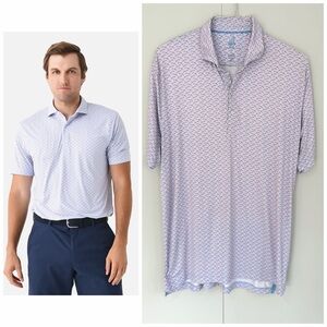 JOHNNIE-O Men's Forbes Featherweight Performance Polo in Malibu
